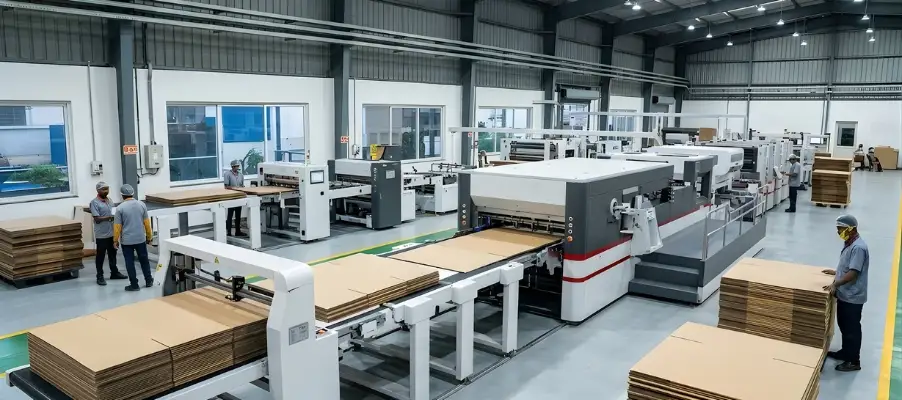 Corrugated Box Making Machine Manufacturers - Robus India